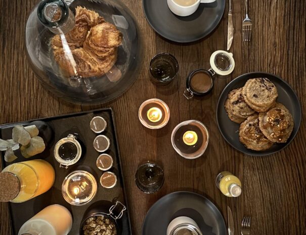 Petit déjeuner en amoureux