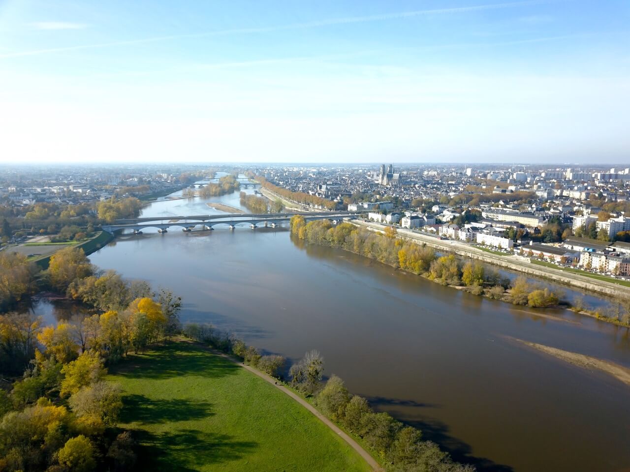 Orléans vue de drone