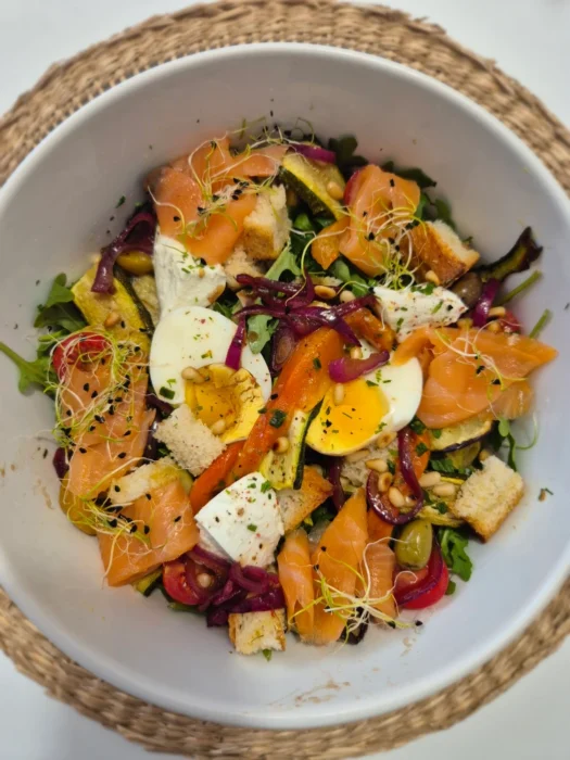 La Salade gourmande proposée en option à L'Orée des Lys